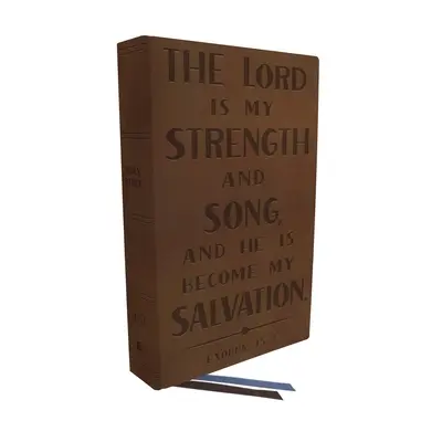 Kjv, referenční bible osobní velikosti, Verse Art Cover Collection, pravá kůže, hnědá, červené písmeno, Comfort Print: Bible svatá, verze krále Jakuba - Kjv, Personal Size Reference Bible, Verse Art Cover Collection, Genuine Leather, Brown, Red Letter, Comfort Print: Holy Bible, King James Version