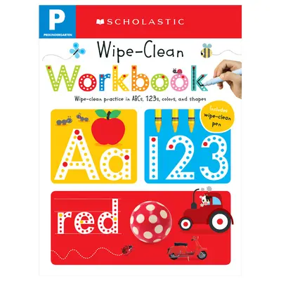 Pracovní sešit pro předškolní věk Wipe-Clean: Scholastic Early Learners (Wipe-Clean) - Pre-K Wipe-Clean Workbook: Scholastic Early Learners (Wipe-Clean)