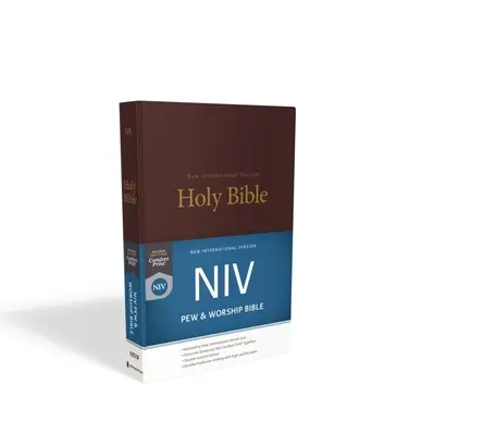 NIV, Bible pro kostel a bohoslužby, tvrdá vazba, vínová barva - NIV, Pew and Worship Bible, Hardcover, Burgundy