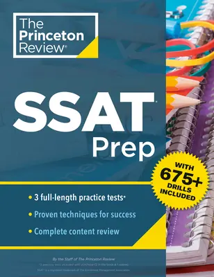 Princeton Review SSAT Prep: 3 cvičné testy + přehled a techniky + cvičení - Princeton Review SSAT Prep: 3 Practice Tests + Review & Techniques + Drills