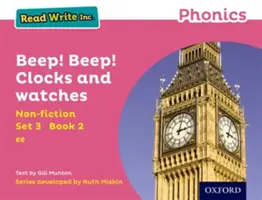 Read Write Inc. Phonics: Růžová sada 3 Non-fiction 2 Beep! Beep! Hodiny a hodinky - Read Write Inc. Phonics: Pink Set 3 Non-fiction 2 Beep! Beep! Clocks and Watches