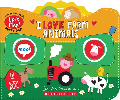 Miluji zvířata na farmě (desková knížka Let's Play!) - I Love Farm Animals (a Let's Play! Board Book)