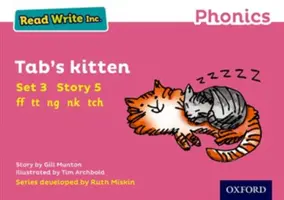 Read Write Inc. Phonics: Růžová sada 3 Kniha příběhů 5 Tabovo kotě - Read Write Inc. Phonics: Pink Set 3 Storybook 5 Tab's Kitten