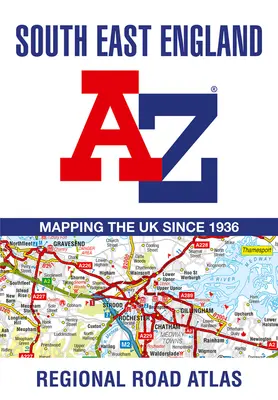 Regionální silniční atlas A-Z jihovýchodní Anglie - South East England Regional A-Z Road Atlas