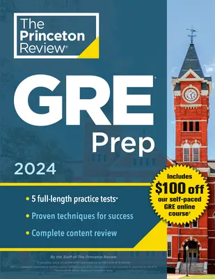 Princeton Review GRE Prep, 2024: 5 cvičných testů + přehled a techniky + online nástroje - Princeton Review GRE Prep, 2024: 5 Practice Tests + Review & Techniques + Online Features