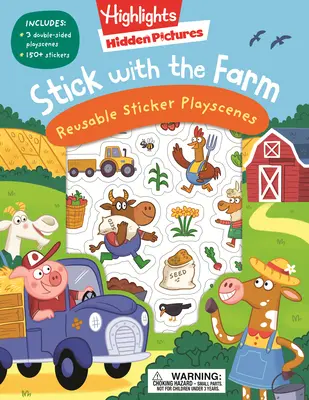Drž se farmy Skryté obrázky Opakovaně použitelné samolepkové hrací scény - Stick with the Farm Hidden Pictures Reusable Sticker Playscenes