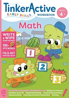 Tinkeractive Early Skills Math Workbook Ages 4+ (Pracovní sešit pro rané dovednosti v matematice) - Tinkeractive Early Skills Math Workbook Ages 4+