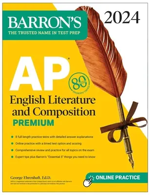 AP English Literature and Composition Premium, 2024: 8 cvičných testů + komplexní přehled + online cvičení - AP English Literature and Composition Premium, 2024: 8 Practice Tests + Comprehensive Review + Online Practice