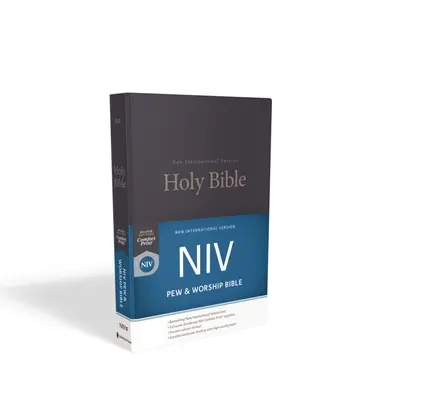 NIV, Bible pro kostely a bohoslužby, tvrdá vazba, modrá barva - NIV, Pew and Worship Bible, Hardcover, Blue