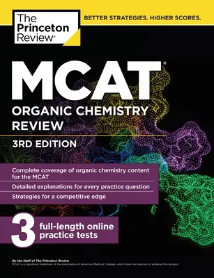 MCAT Organic Chemistry Review, 3. vydání - MCAT Organic Chemistry Review, 3rd Edition