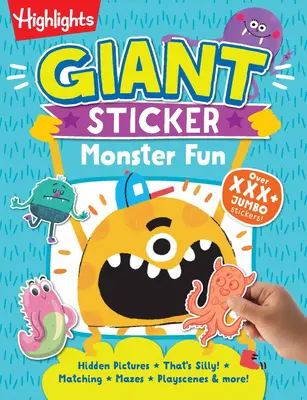 Zábava s obřími samolepkami - Giant Sticker Monster Fun