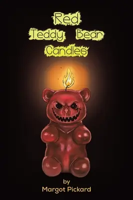 Červené svíčky s medvídky - Red Teddy Bear Candles