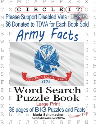 Zakroužkujte to, Fakta o armádě, Hledání slov, Puzzle Book - Circle It, Army Facts, Word Search, Puzzle Book