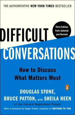 Obtížné rozhovory: Jak diskutovat o tom, na čem nejvíce záleží - Difficult Conversations: How to Discuss What Matters Most