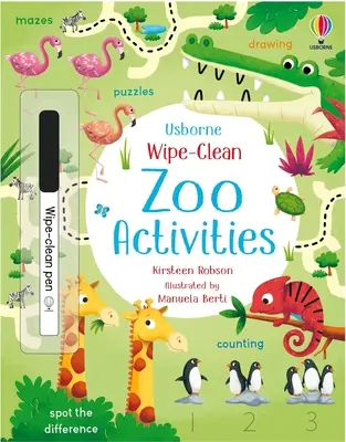 Aktivity v zoologické zahradě na stírání - Wipe-Clean Zoo Activities