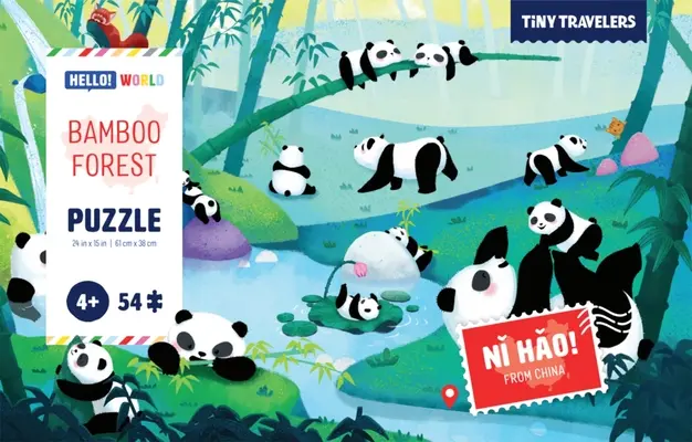 Puzzle: Bambusový les - Puzzle: Bamboo Forest