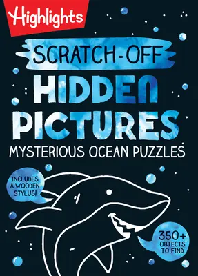 Stírací puzzle se skrytými obrázky Záhadný oceán - Scratch-Off Hidden Pictures Mysterious Ocean Puzzles