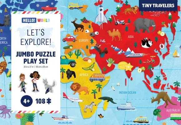 Hrací sada Jumbo Puzzle: Prozkoumejme! - Jumbo Puzzle Play Set: Let's Explore!