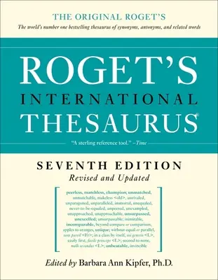 Rogetův mezinárodní tezaurus, 7. vydání - Roget's International Thesaurus, 7th Edition
