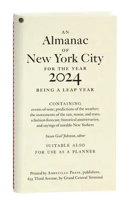Almanach města New York na rok 2024 - An Almanac of New York City for the Year 2024