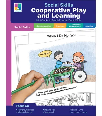 Miniknihy sociálních dovedností Kooperativní hra a učení - Social Skills Mini-Books Cooperative Play and Learning