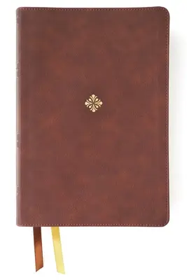Nkjv, Thompson Chain-Reference Bible, velký tisk, kožená, hnědá, červené písmo, indexováno palcem, pohodlný tisk - Nkjv, Thompson Chain-Reference Bible, Large Print, Leathersoft, Brown, Red Letter, Thumb Indexed, Comfort Print
