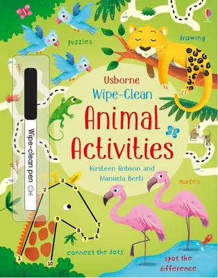 Stírací aktivity se zvířaty - Wipe-Clean Animal Activities
