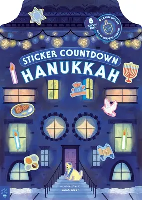 Samolepka Odpočítávání: Vánoce: Chanuka - Sticker Countdown: Hanukkah