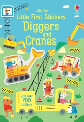Malé první samolepky Kopáči a jeřábi - Little First Stickers Diggers and Cranes