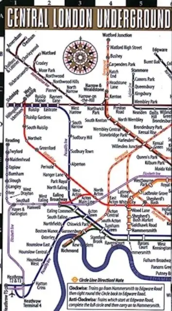 Streetwise London Underground Map: Laminovaná mapa londýnského metra, Anglie - Streetwise London Underground Map: Laminated Map of the London Underground, England