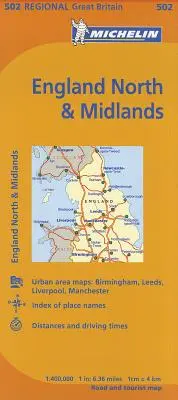 Michelin Mapa Velká Británie: Anglie, sever a Midlands - Michelin Map Great Britain: England North & Midlands