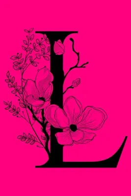 L: Zápisník s iniciálami Monogram: Dárkový deník s monogramem na míru - L: Monogram Initial Letter Notebook: Customized Monogrammed Gift Journal