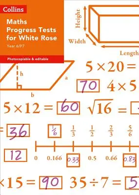 Collins Testy a hodnocení - Testy z matematiky pro 6. a 7. ročník pro White Rose - Collins Tests & Assessment - Year 6/P7 Maths Progress Tests for White Rose