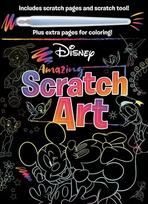 Disney - Úžasné stírací kresby: S nástrojem Scratch a omalovánkami - Disney - Amazing Scratch Art: With Scratch Tool and Coloring Pages