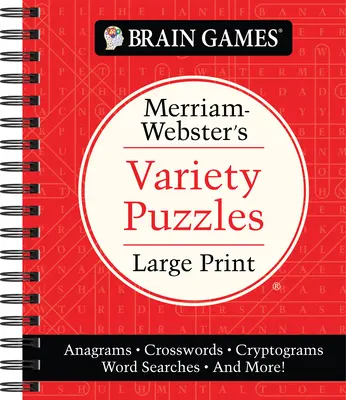 Hry na mozek - Merriam-Webster's Variety Puzzles Large Print: Anagramy, křížovky, kryptogramy, slovní hledačky a další! - Brain Games - Merriam-Webster's Variety Puzzles Large Print: Anagrams, Crosswords, Cryptograms, Word Searches, and More!