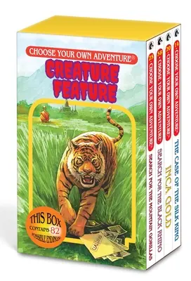 Choose Your Own Adventure 4-Booked Set Creature Feature Box (Případ hedvábného krále, Zlato Inků, Pátrání po černém nosorožci, Pátrání po hoře - Choose Your Own Adventure 4-Book Boxed Set Creature Feature Box (the Case of the Silk King, Inca Gold, Search for the Black Rhino, Search for the Moun