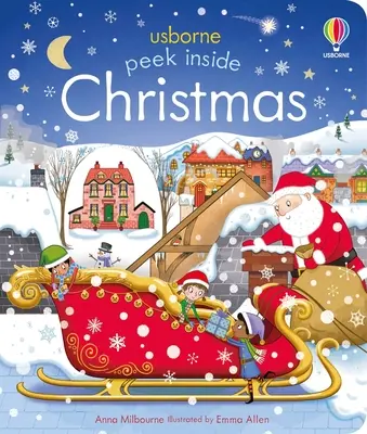 Nahlédněte dovnitř Vánoc: Vánoční prázdninová knížka pro děti - Peek Inside Christmas: A Christmas Holiday Book for Kids