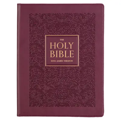 Bible svatá KJV, Bible pro poznámky s velkým potiskem, tvrdá vazba z umělé kůže - verze krále Jakuba, švestka - KJV Holy Bible, Large Print Note-Taking Bible, Faux Leather Hardcover - King James Version, Plum