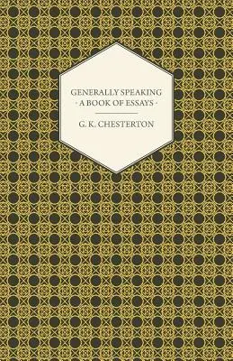 Obecně řečeno - Kniha esejů - Generally Speaking - A Book of Essays
