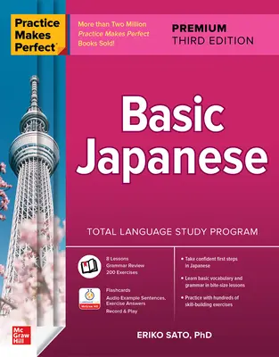 Cvičení dělá mistra: Základy japonštiny, třetí vydání Premium - Practice Makes Perfect: Basic Japanese, Premium Third Edition