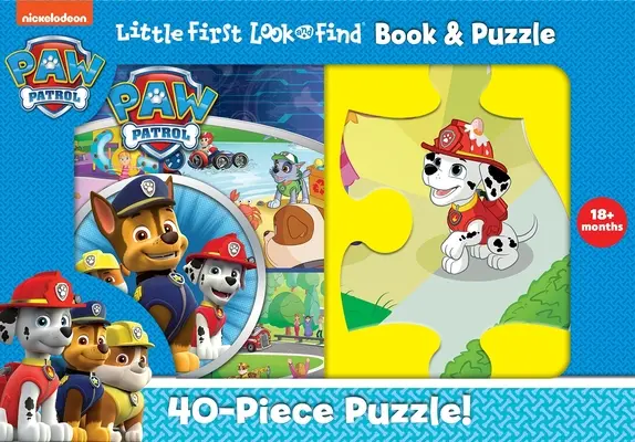 Nickelodeon Tlapková patrola: Patrol Patrol: Malý Patrol Patrol: První pohled a hledání Kniha a puzzle - Nickelodeon Paw Patrol: Little First Look and Find Book & Puzzle