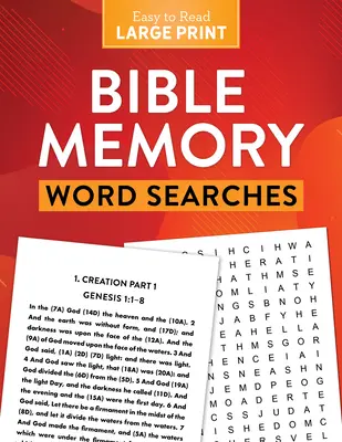 Biblické paměťové vyhledávání slov Velký tisk - Bible Memory Word Searches Large Print