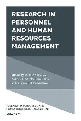 Výzkum v oblasti personálního řízení a řízení lidských zdrojů - Research in Personnel and Human Resources Management