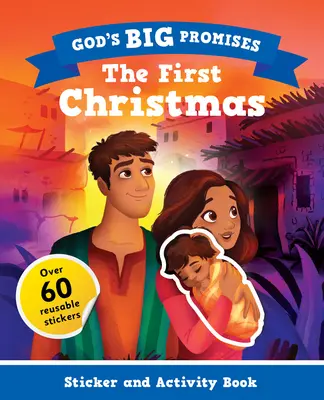 Boží velká zaslíbení Vánoční knížka samolepek a aktivit - God's Big Promises Christmas Sticker and Activity Book