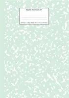 Mramorový sešit A4: Mátově zelený deník s linkovanými listy - Marble Notebook A4: Mint Green College Ruled Journal