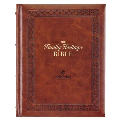 NLT Family Heritage Bible, Velký tisk rodinné zbožné bible pro studium, Nový živý překlad Bible svaté, tvrdá vazba z umělé kůže, doplňkový interac - NLT Family Heritage Bible, Large Print Family Devotional Bible for Study, New Living Translation Holy Bible Faux Leather Hardcover, Additional Interac