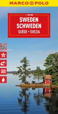 Švédsko Marco Polo mapa - Sweden Marco Polo Map