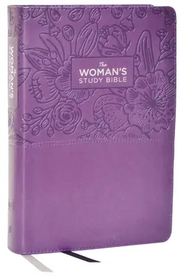 Kjv, The Woman's Study Bible, Purple Leathersoft, Red Letter, Full-Color Edition, Comfort Print (indexovaná): Přijímání Boží pravdy pro rovnováhu, naději a proměnu. - Kjv, the Woman's Study Bible, Purple Leathersoft, Red Letter, Full-Color Edition, Comfort Print: Receiving God's Truth for Balance, Hope, and Transfor
