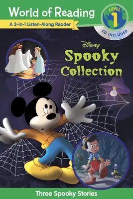 Svět čtení: Čítanka: Disneyho strašidelná kolekce 3-v-1 Poslechová čítanka 1. úrovně: 3 strašidelné příběhy s CD! - World of Reading: Disney's Spooky Collection 3-In-1 Listen-Along Reader-Level 1 Reader: 3 Scary Stories with CD!