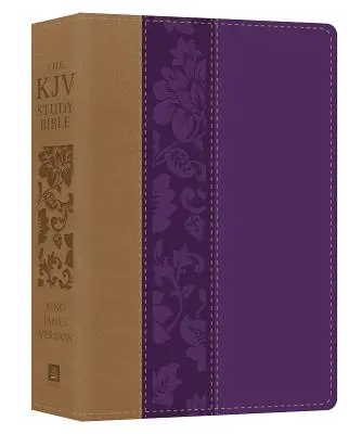 Studijní bible KJV - velký tisk [fialový kvítek] - The KJV Study Bible - Large Print [violet Floret]